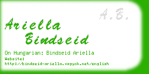 ariella bindseid business card